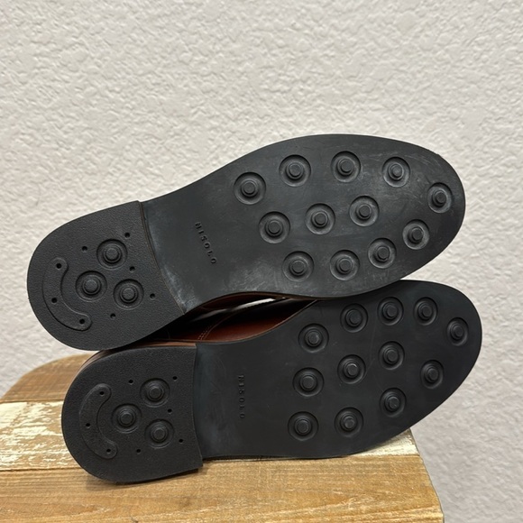 Nisolo Amalia Leather Combat Boots Brandy Size 6.5 - Picture 7 of 8